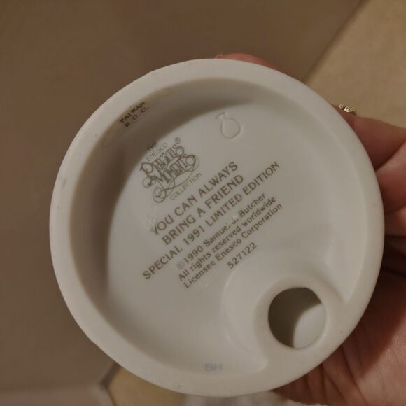 Precious Moments Girl Figurine with Puppy - Picture 4 of 4